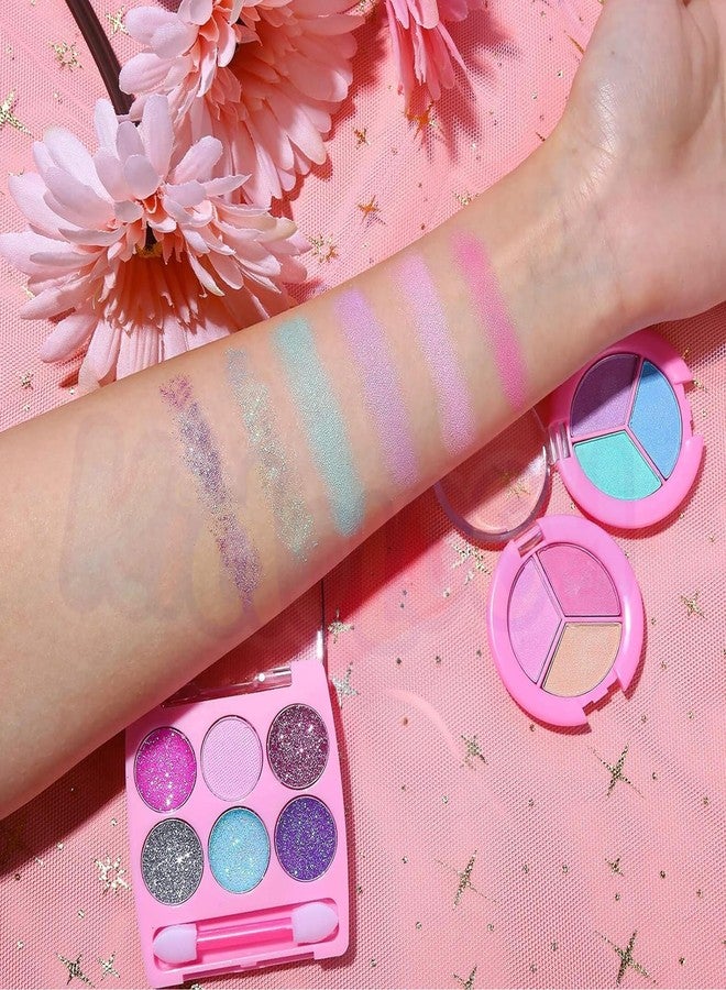 Kidology Kids Makeup Kit for Girl, Unicorn Toys for Girl Real Washable Makeup Girls Princess Play Make Up Toys, Makeup Set for Age 3+ Year Old Christmas & Birthday Gift (Mermaid Suit Case Makeup Set) - Image 5